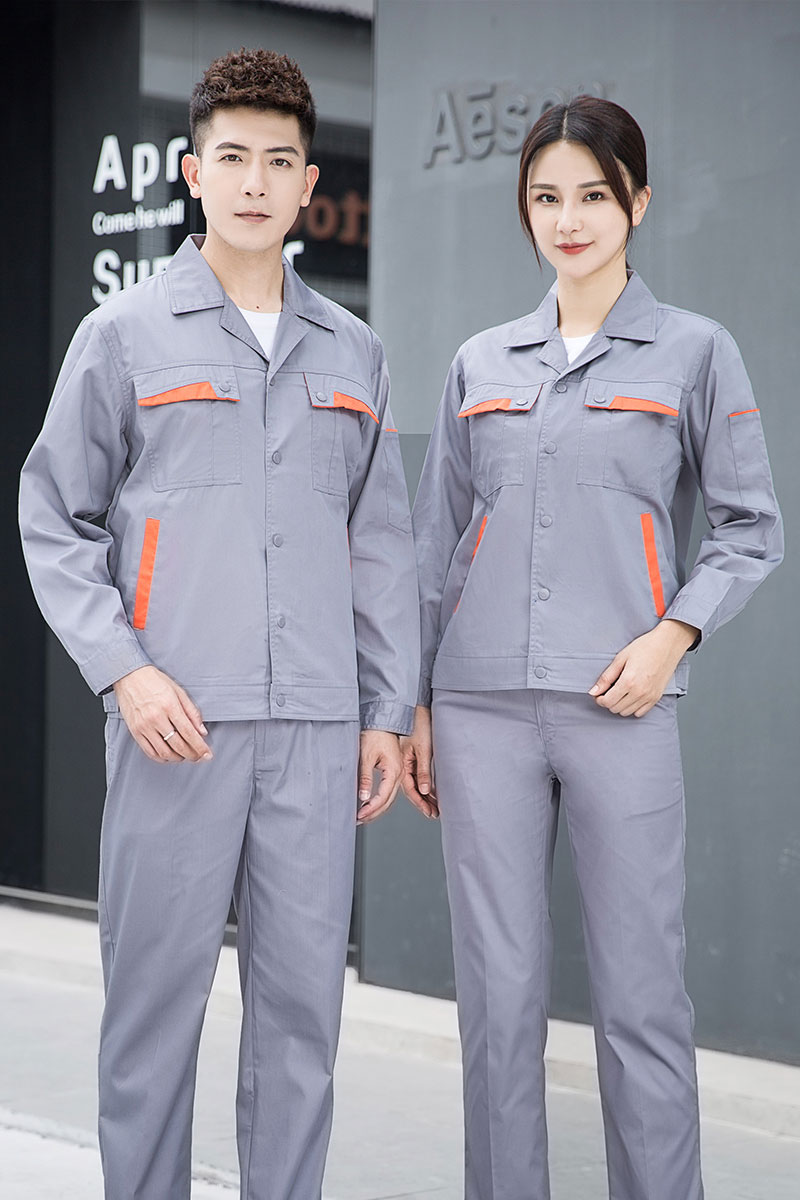 夏季長袖滌棉工作服