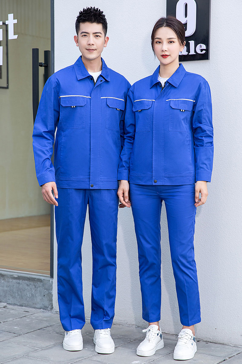 夏季長袖純棉工作服