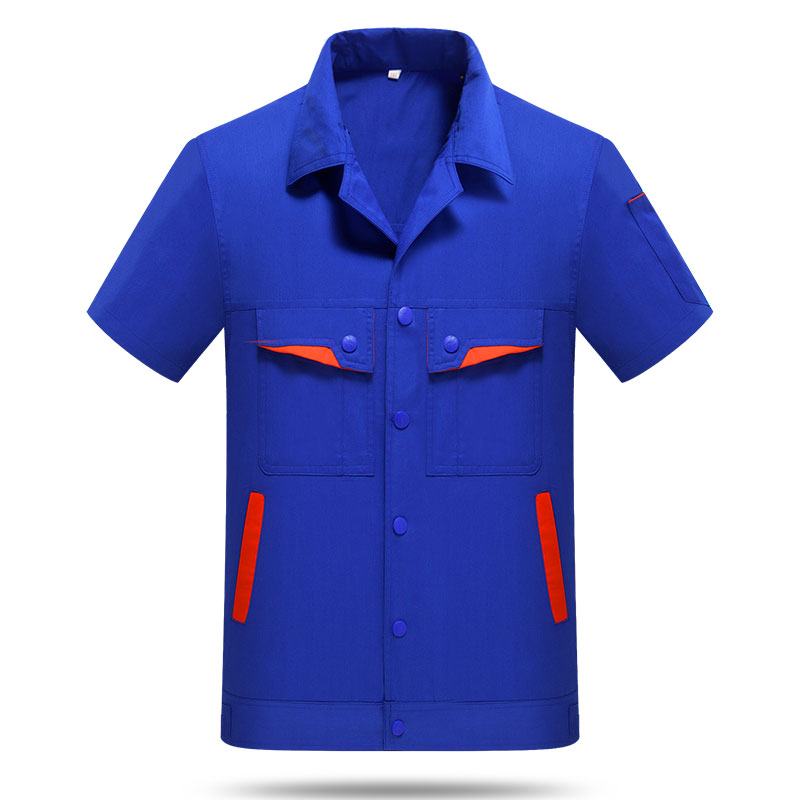 夏季短袖滌棉工作服