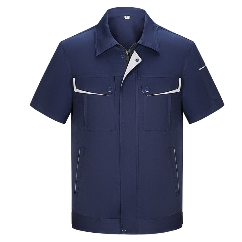 夏季短袖滌棉工作服