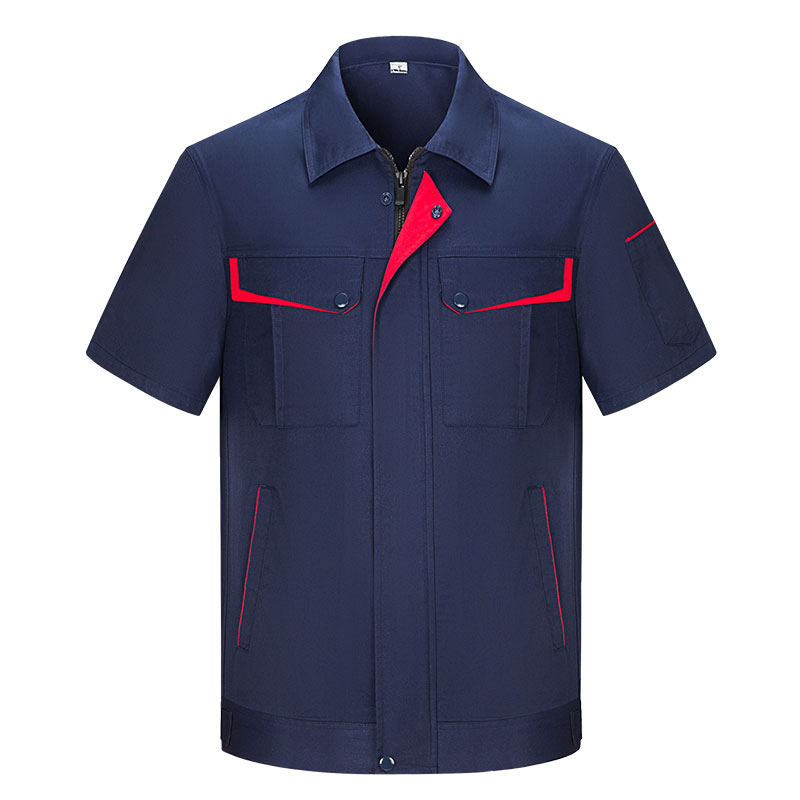 夏季短袖滌棉工作服