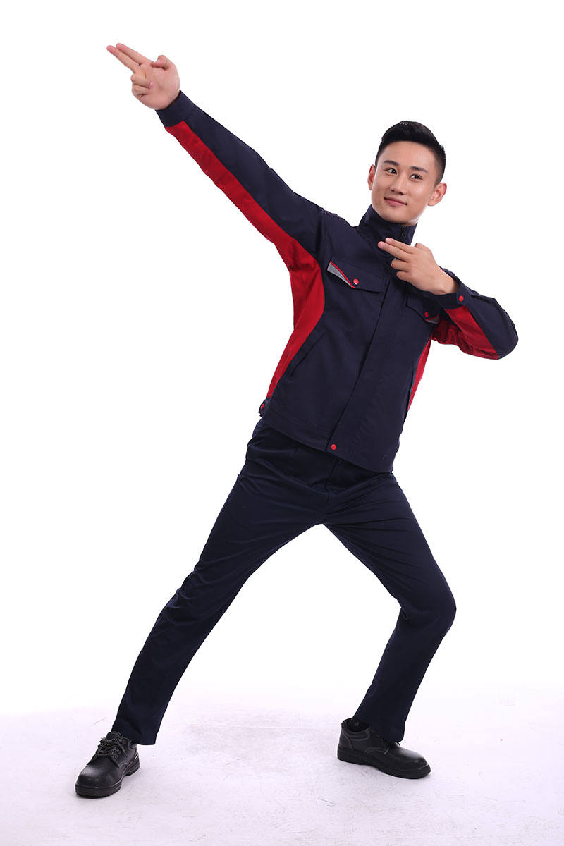 滌棉防靜電工作服藏藍(lán)