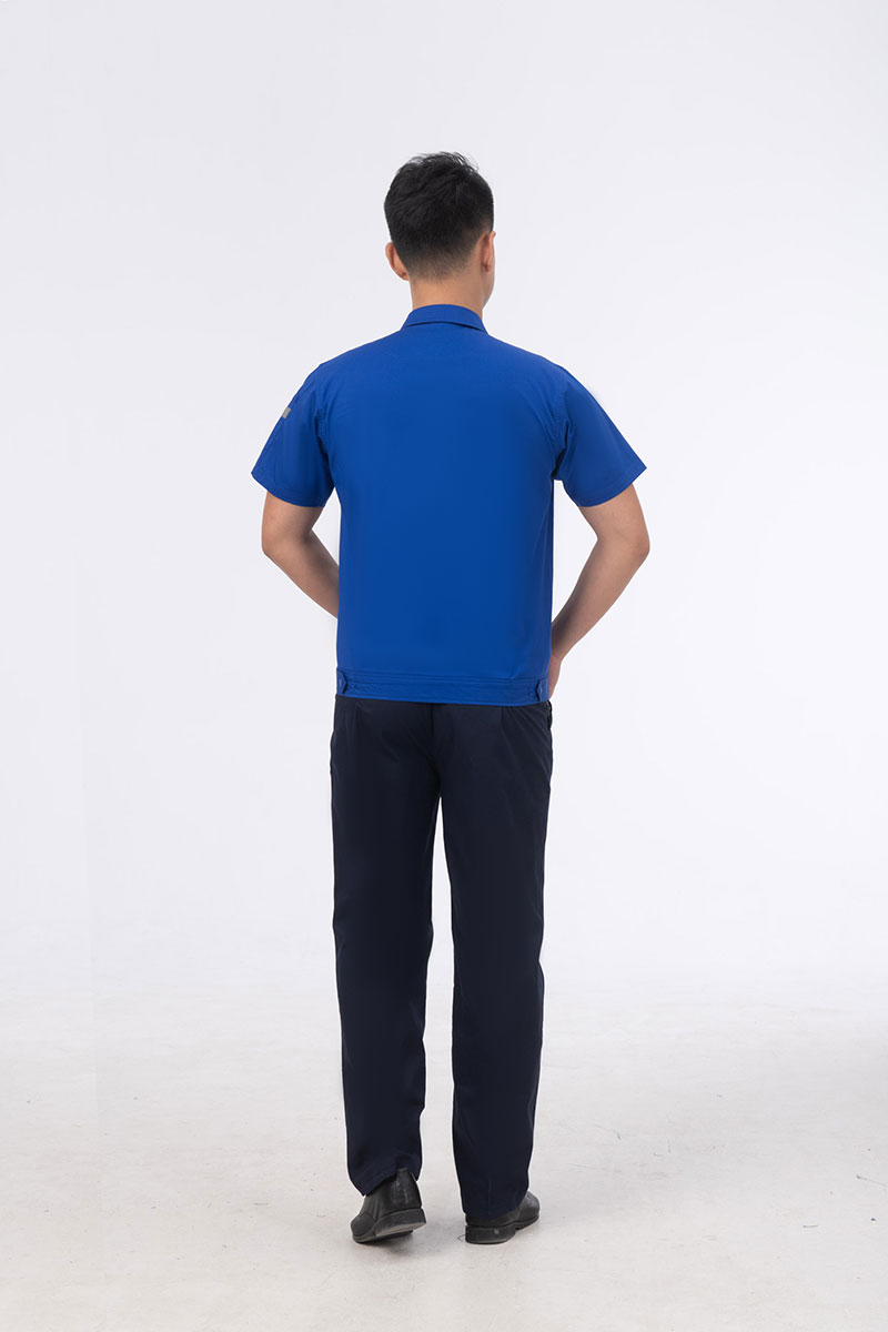 彈力款工作服寶藍