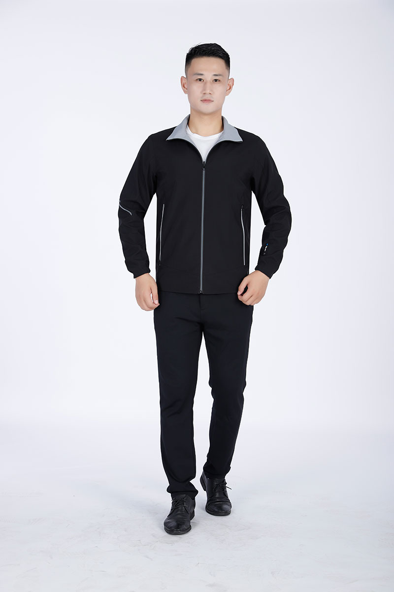雙面夾克工作服灰黑